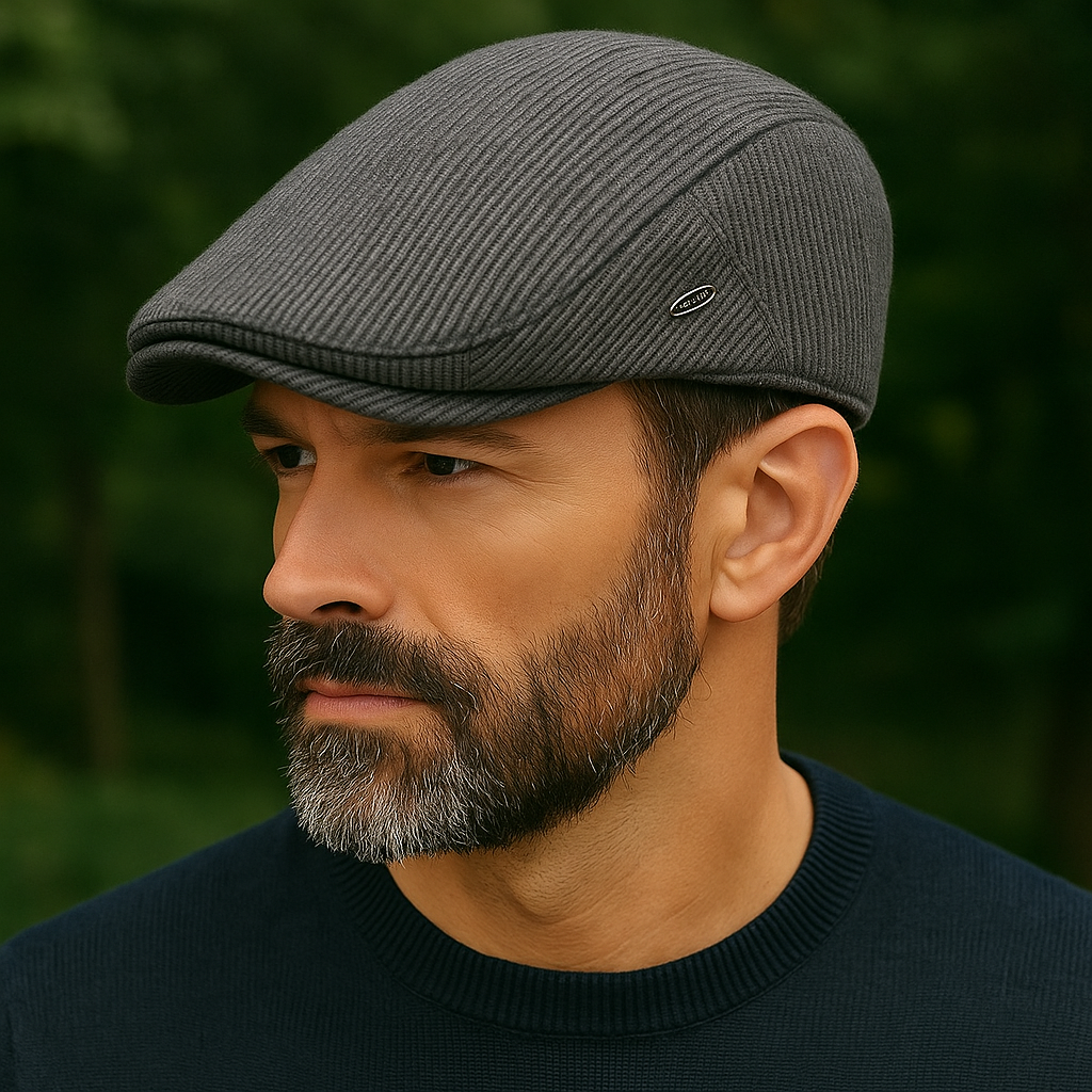 Béret Homme Classique en Laine Texturée - Textural