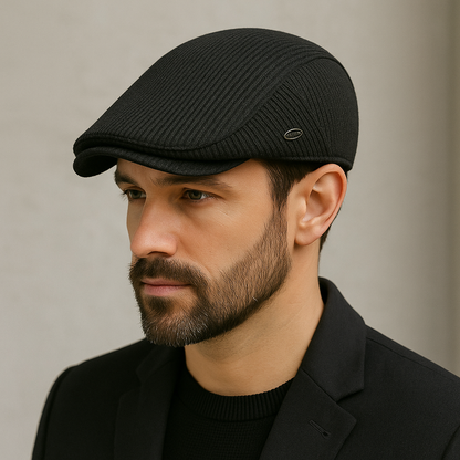 Béret Homme Classique en Laine Texturée - Textural