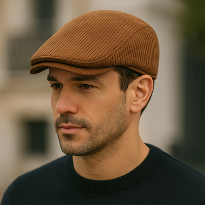 Béret Homme Vintage en Velours Côtelé - Velvet