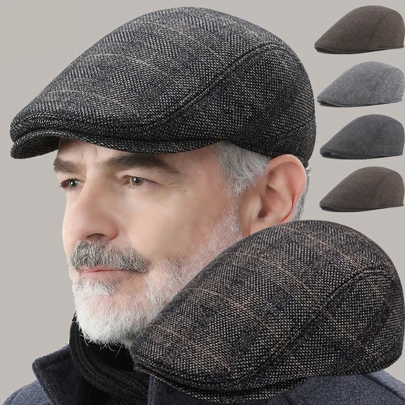 Boina Masculina Clássica Cinza Escuro