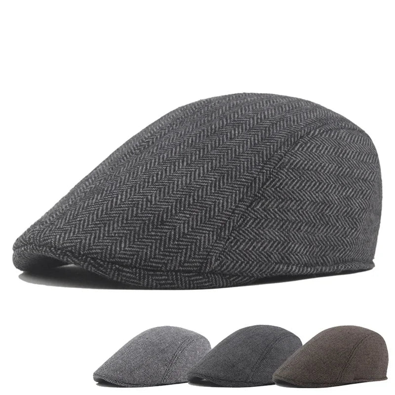 Boina Masculina Clássica Cinza Escuro