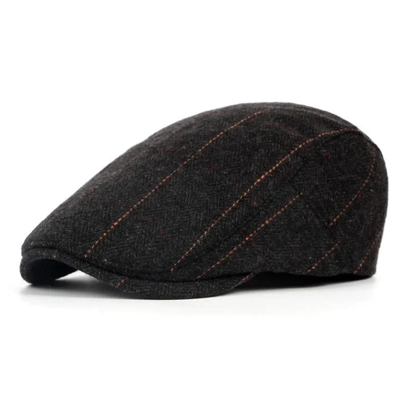Boina Masculina Clássica Cinza Escuro