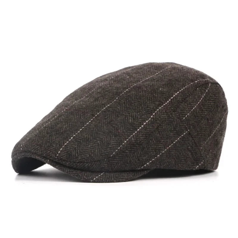 Boina Masculina Clássica Cinza Escuro