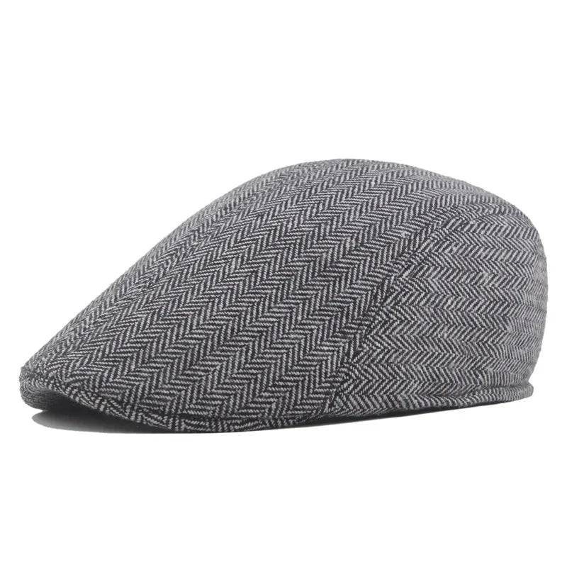 Boina Masculina Clássica Cinza Escuro