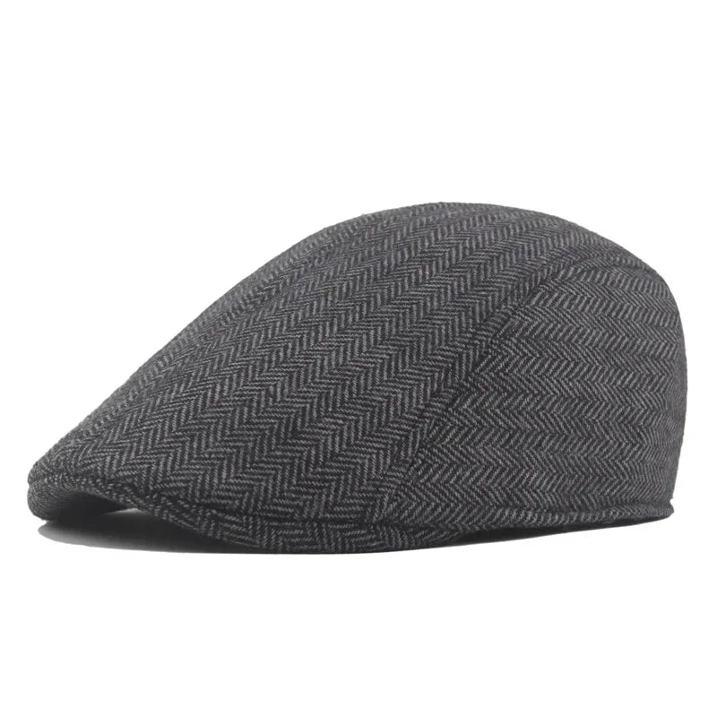 Boina Masculina Clássica Cinza Escuro