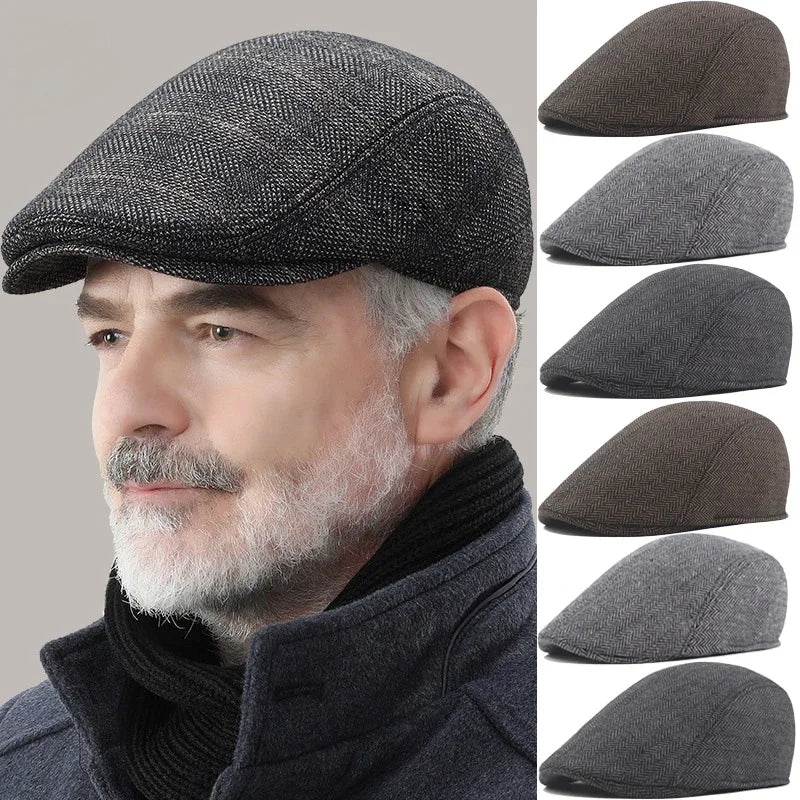 Boina Masculina Clássica Cinza Escuro