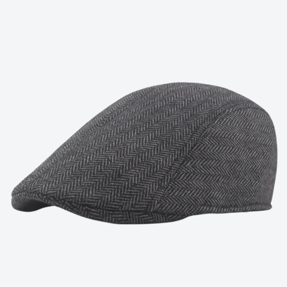 Boina Masculina Clássica Cinza Escuro