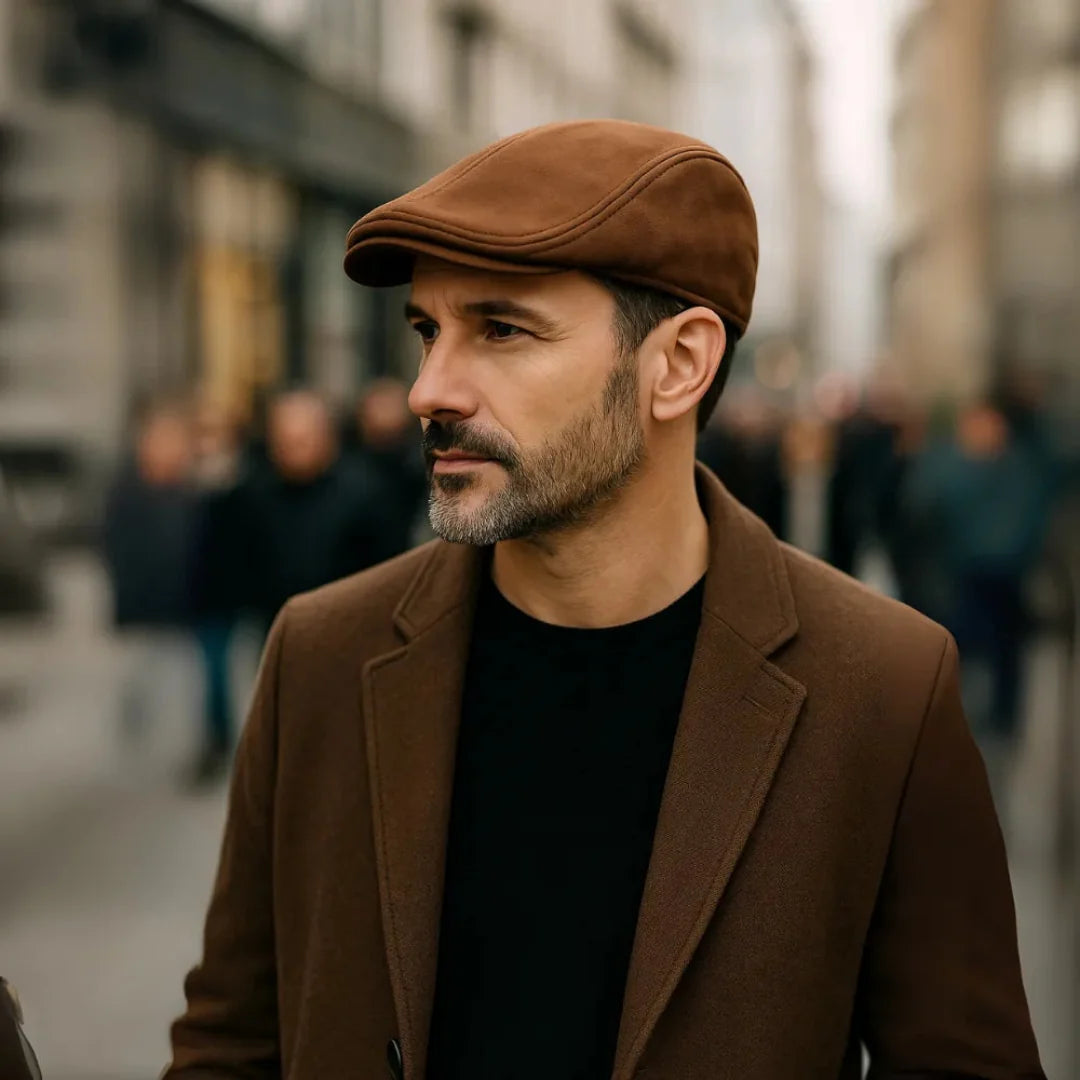 Boina Masculina de Camurça "Smoker" – Dom Conrado
