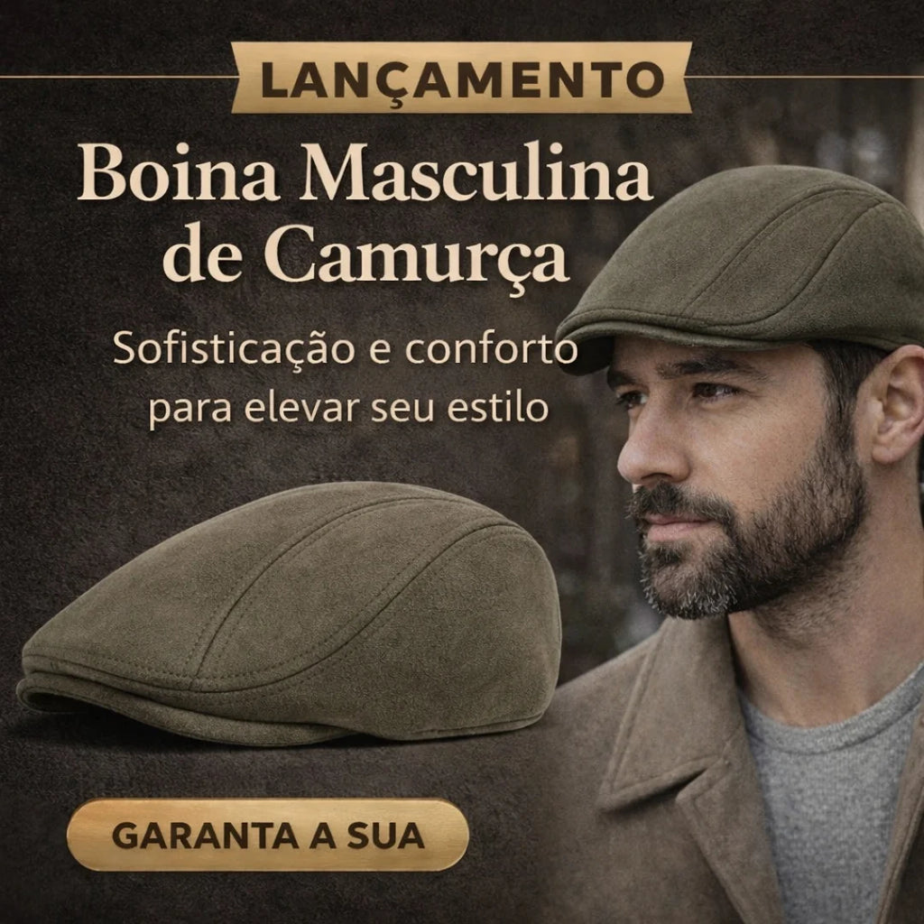 Boina Masculina de Camurça "Smoker" – Dom Conrado