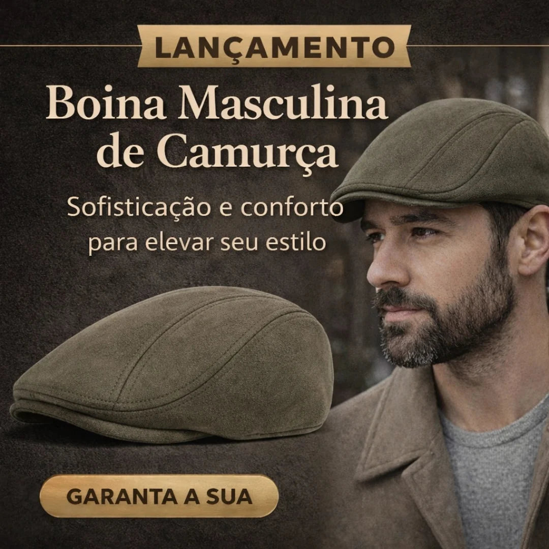 Boina Masculina de Camurça "Smoker" – Dom Conrado
