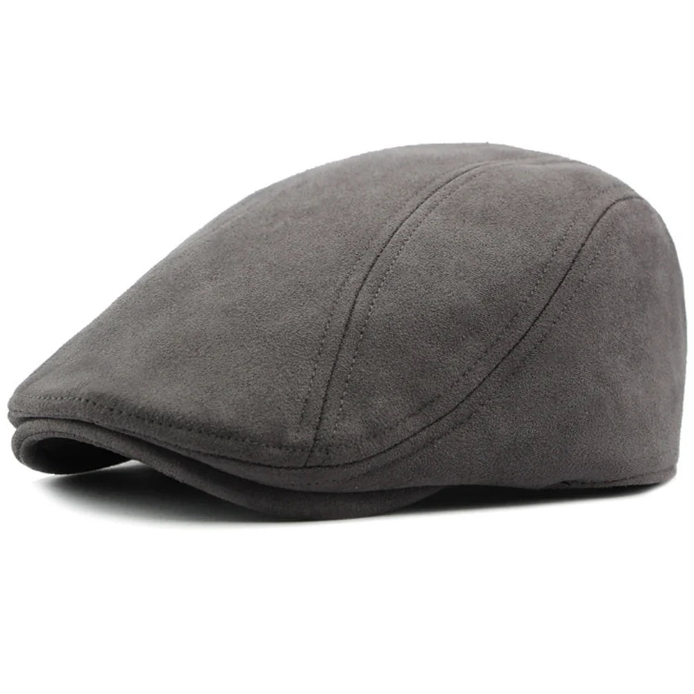 Boina Masculina de Camurça Preto