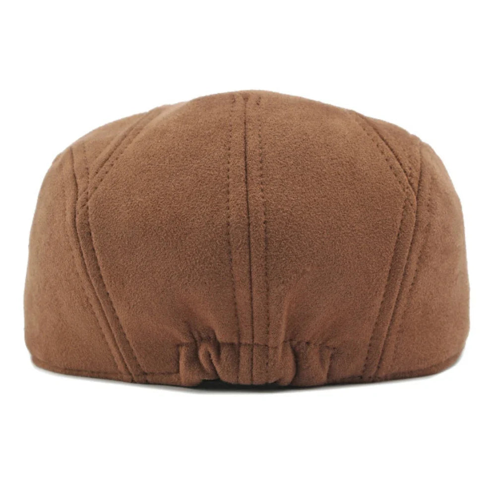 Boina Masculina de Camurça Preto