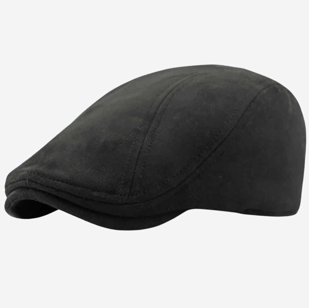 Boina Masculina de Camurça Preto