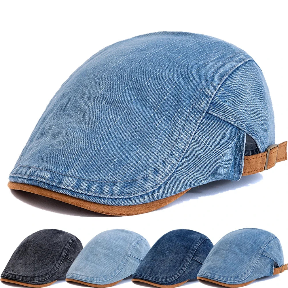 Boina Masculina Flat Jeans