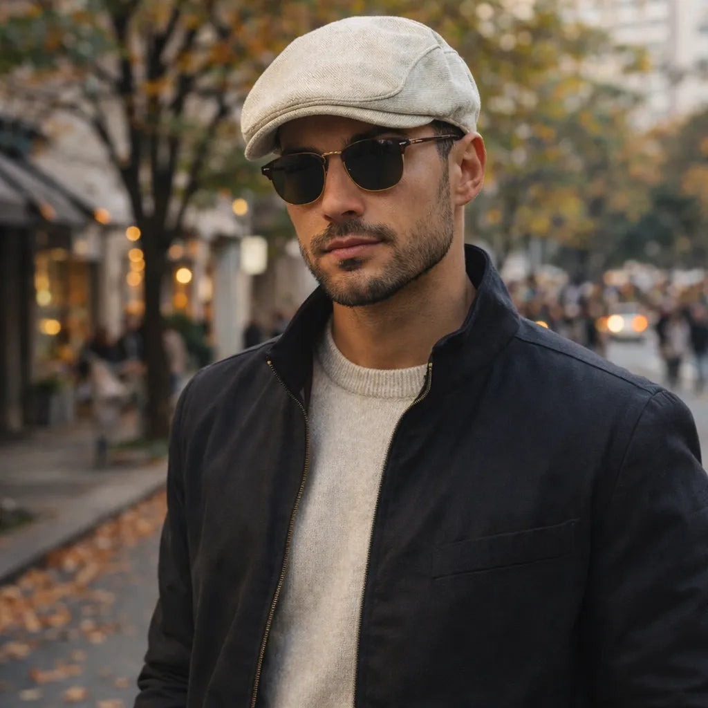 Boina Masculina em Camurça Valenteo Suede
