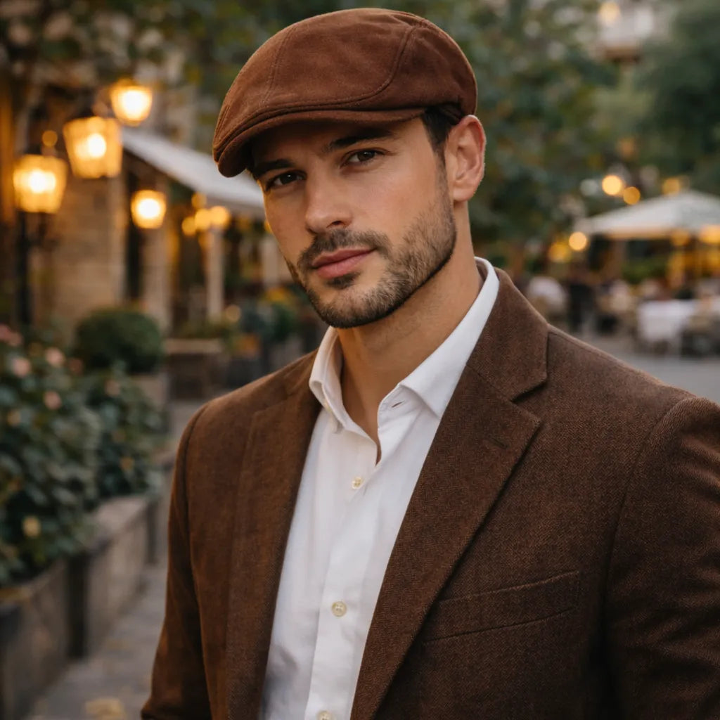 Boina Masculina em Camurça Valenteo Suede