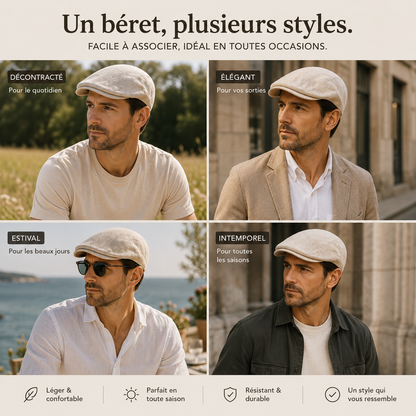Béret Homme - Lin d'Été