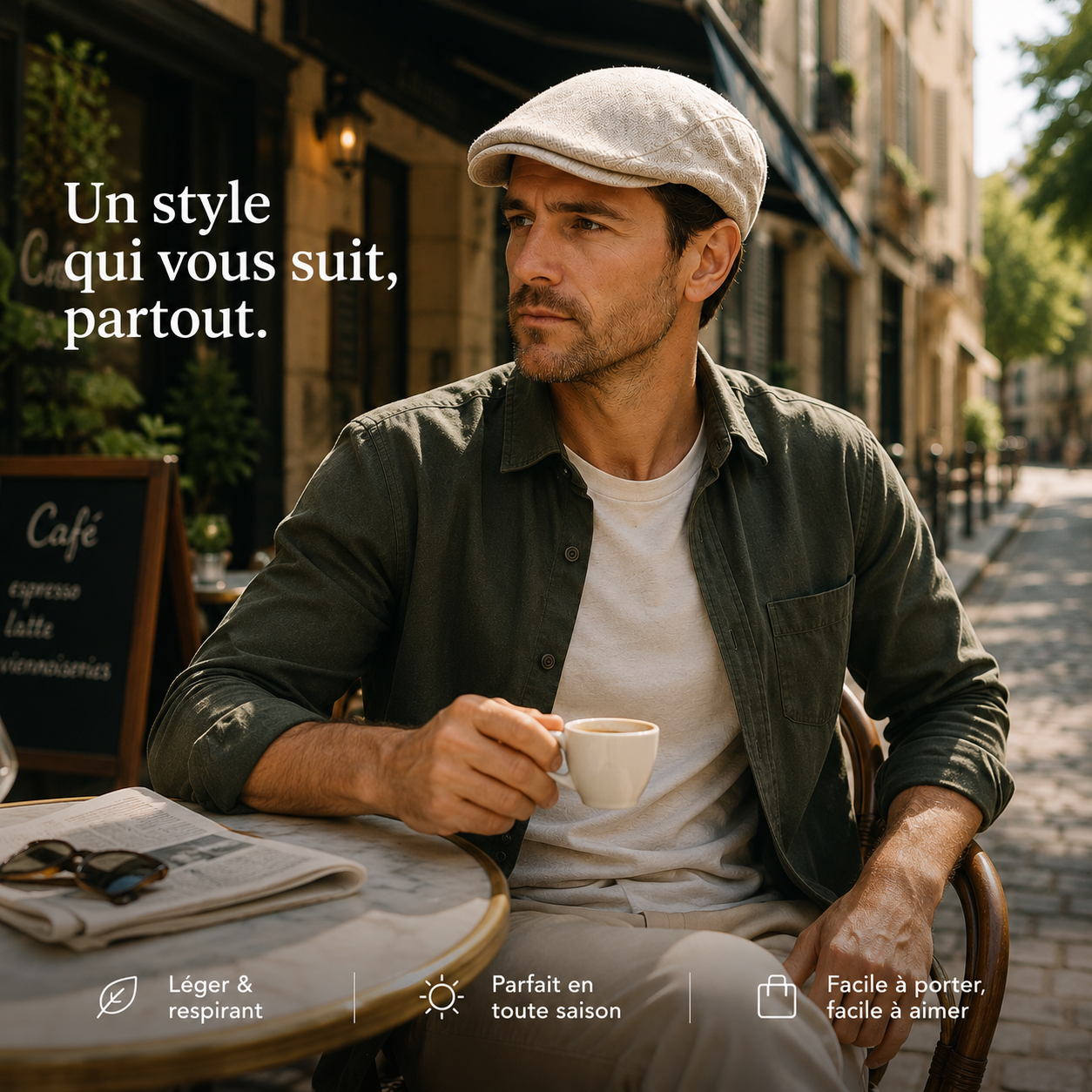 Béret Homme - Lin d'Été