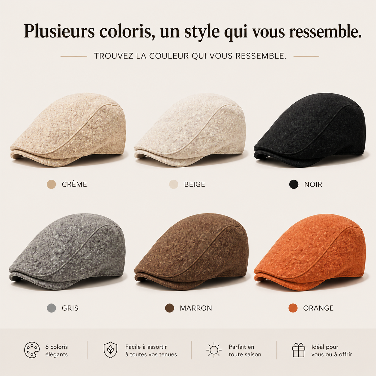 Béret Homme - Lin d'Été