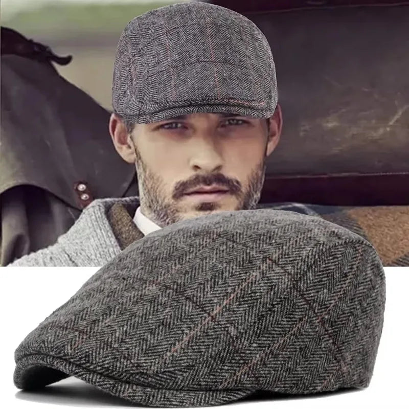 Boina Masculina Vintage Woolen