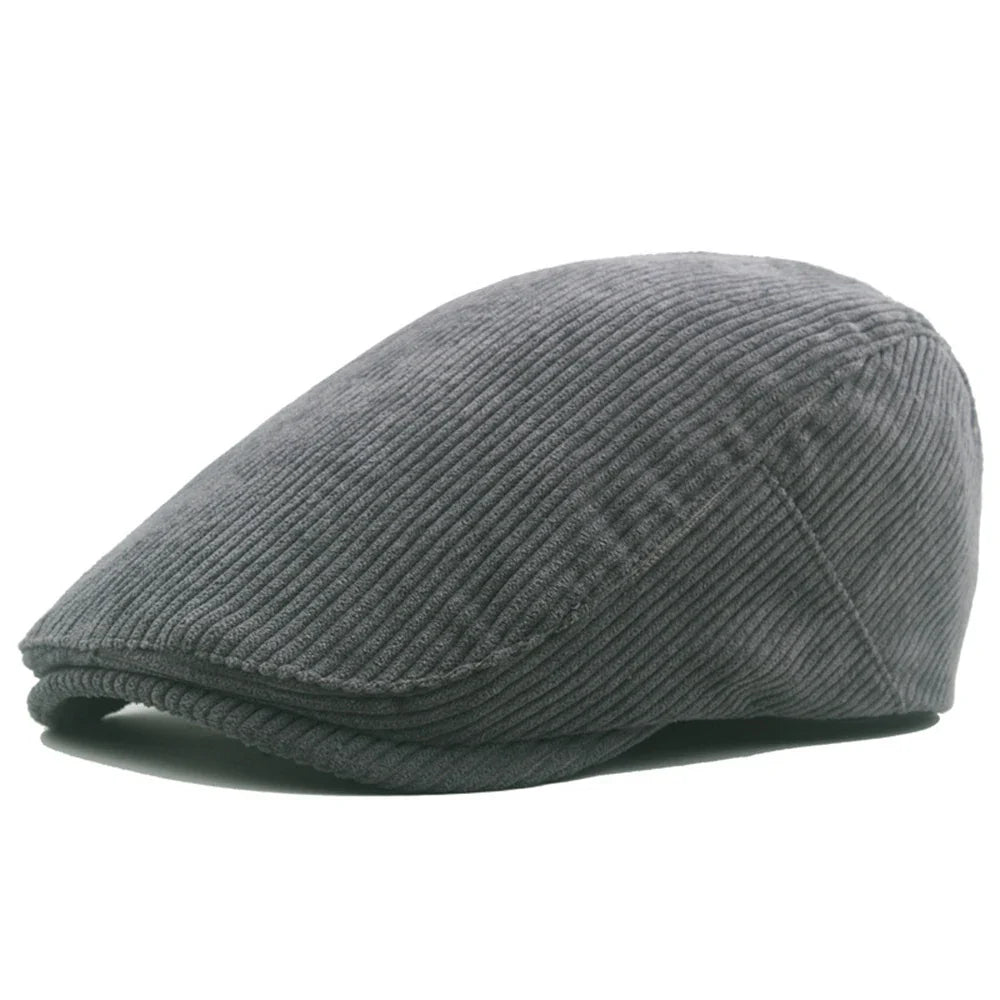 Béret Homme Vintage en Velours Côtelé - Velvet