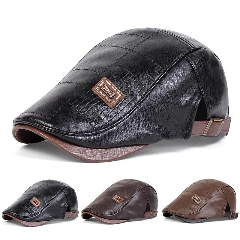 Boina Masculina de Couro Shelby II