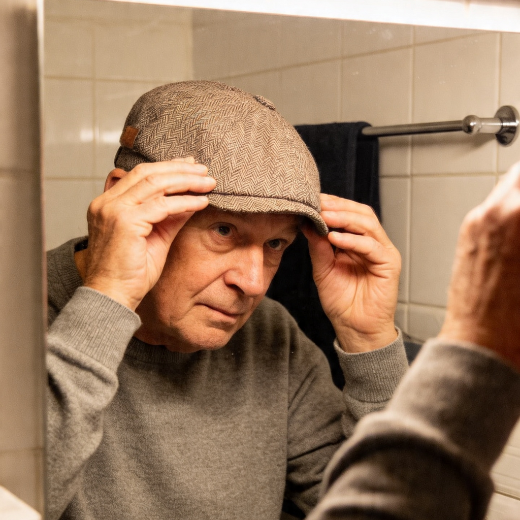 Herringbone Wool Cap