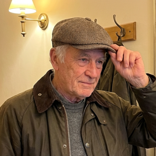 Herringbone Wool Cap