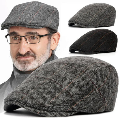 Boina Masculina Vintage Woolen