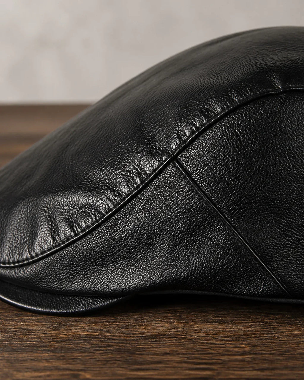 Boina Masculina Inglesa Couro Black