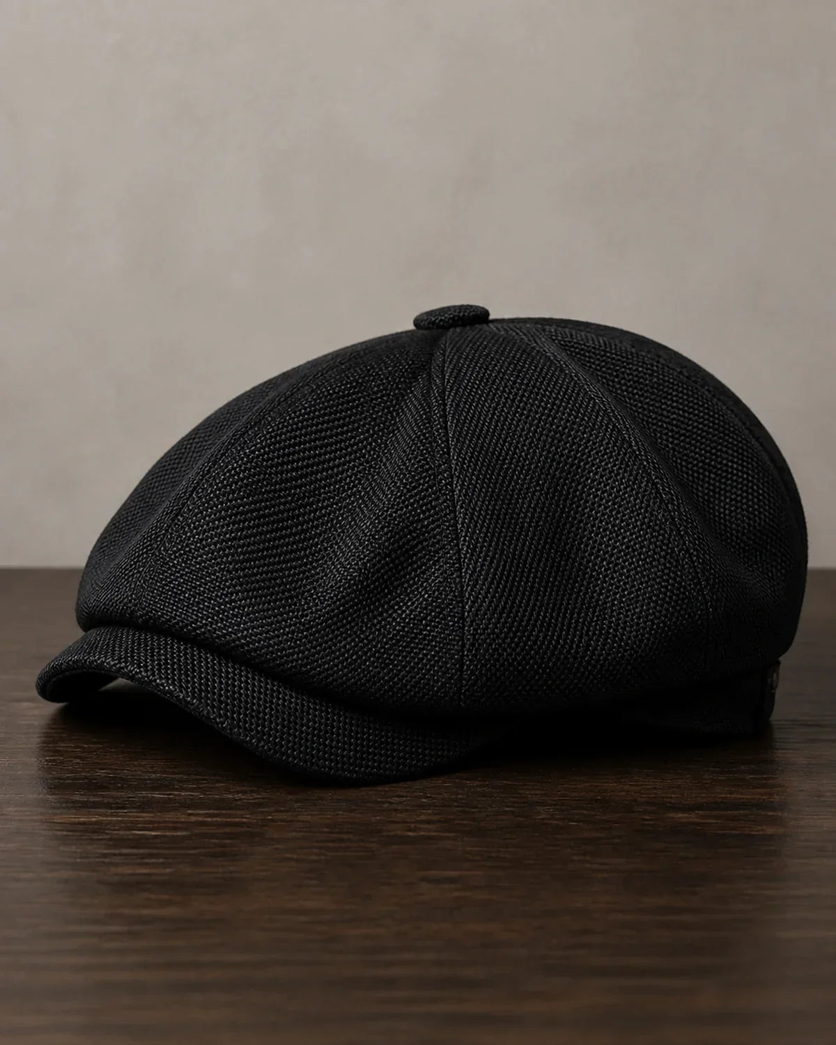 Boina Masculina Italiana Poliéster Black