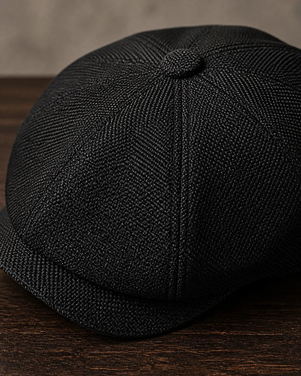 Boina Masculina Italiana Poliéster Black