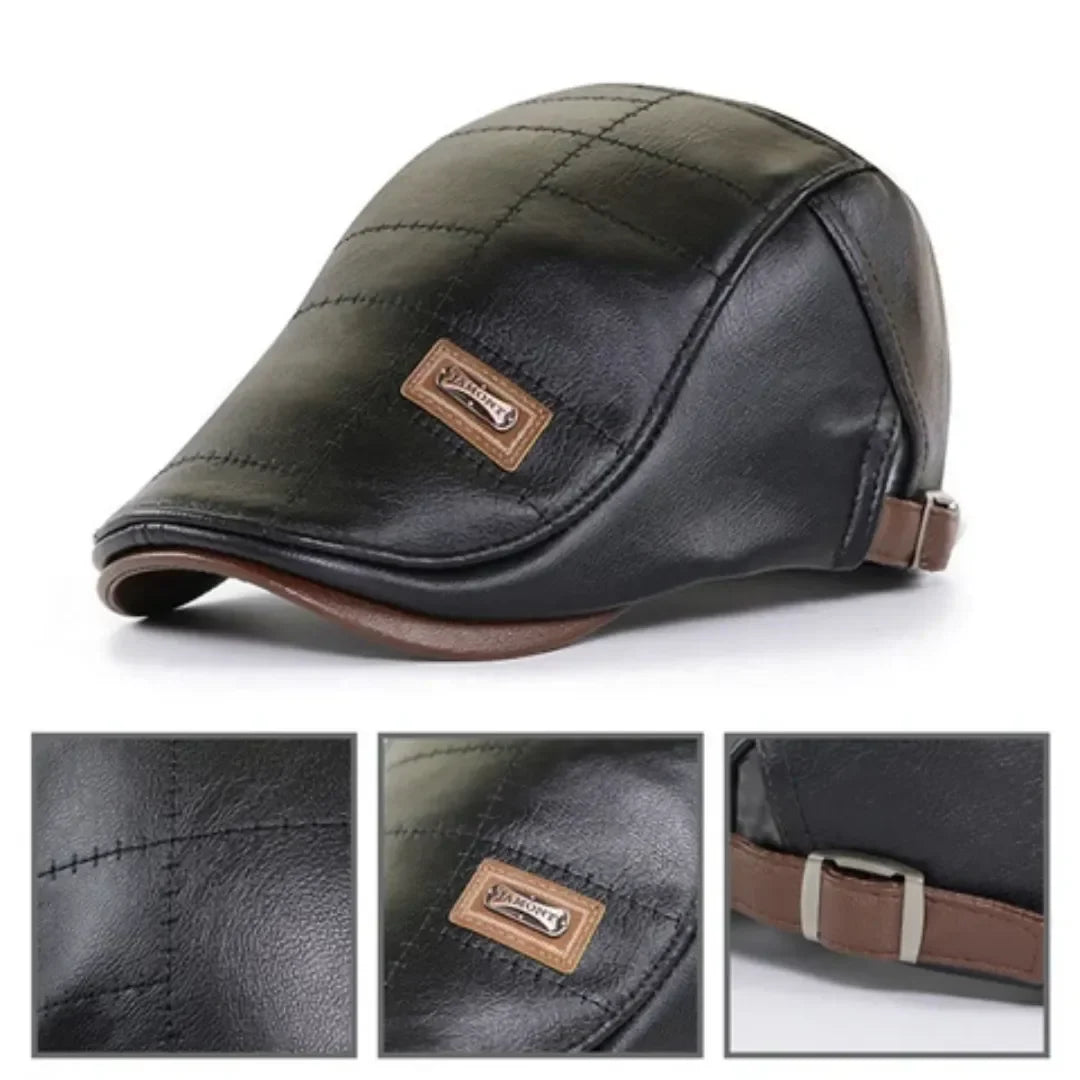 Boina Masculina de Couro Shelby II
